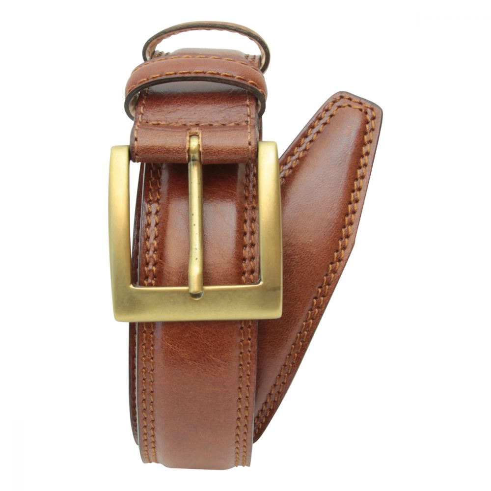LEATHER BELT - BROWN