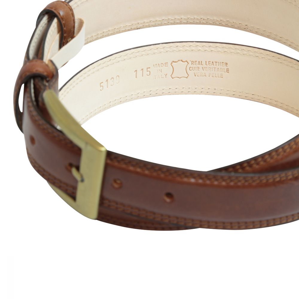 LEATHER BELT - BROWN