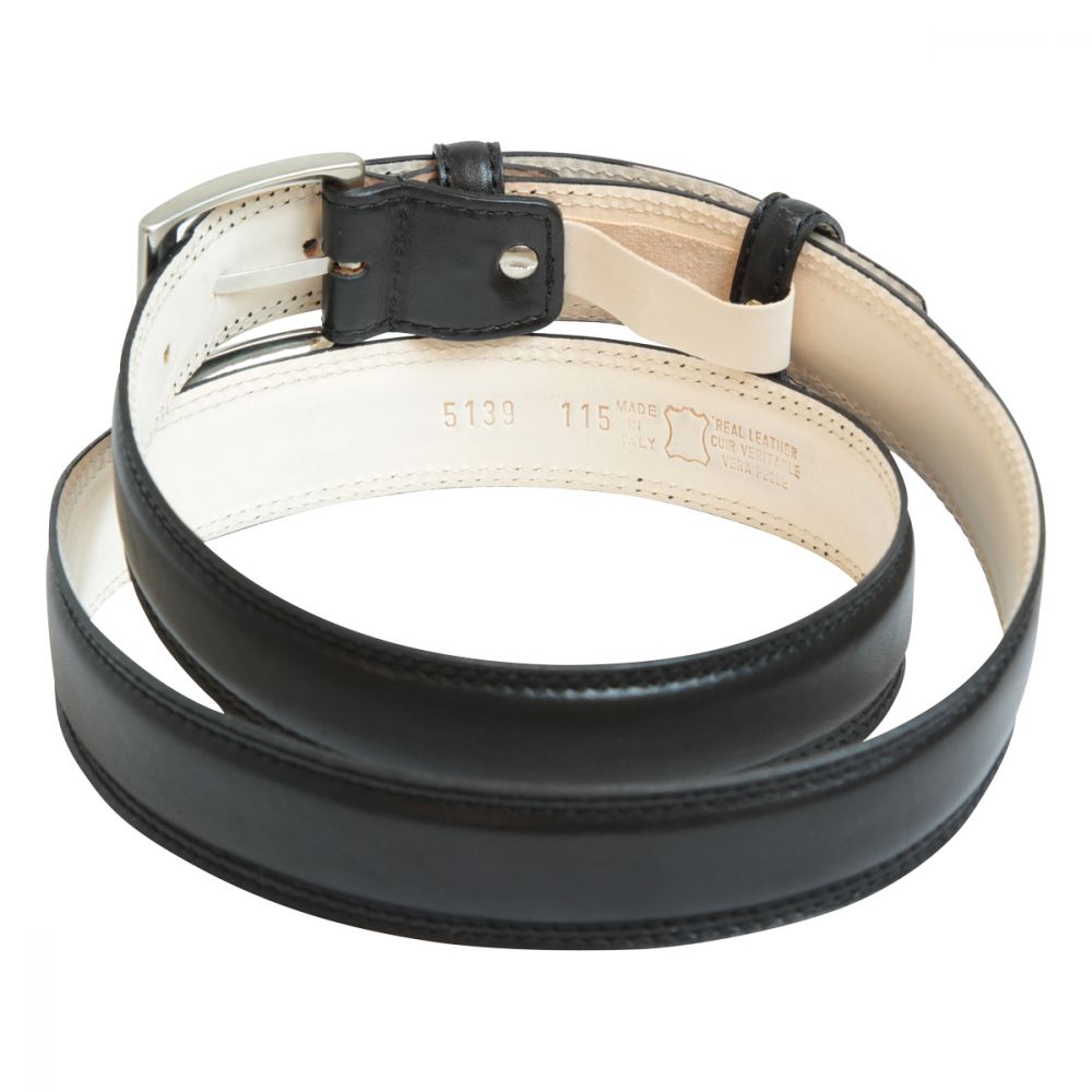 LEATHER BELT - BLACK