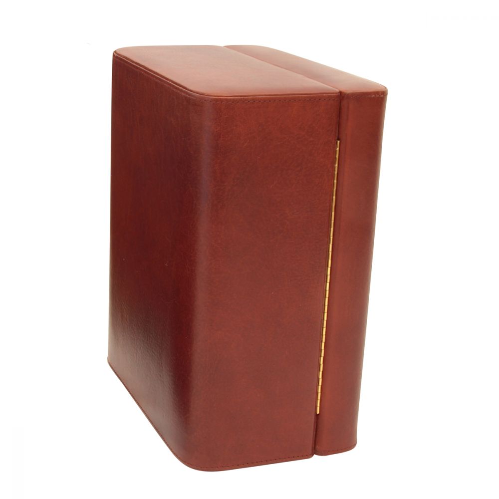 LEATHER CIGAR HUMIDOR - BROWN