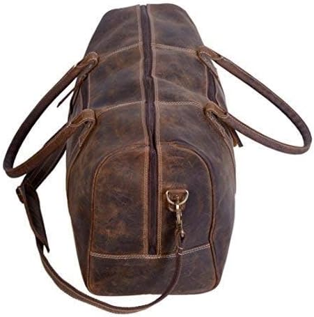 Timeless Classic Leather Travel Duffle Bag