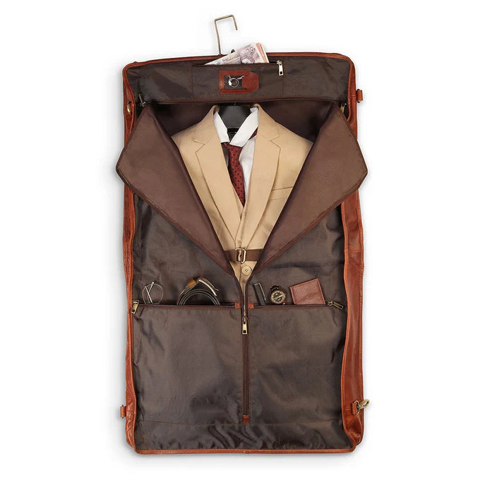 Luxury Leather Suit Carrier