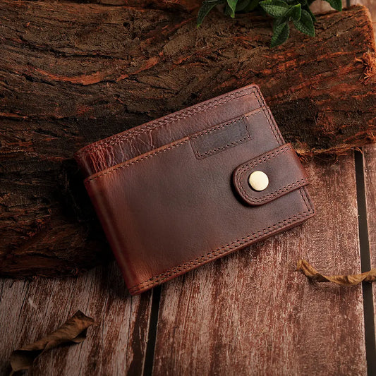 Brown Leather Bifold Wallet