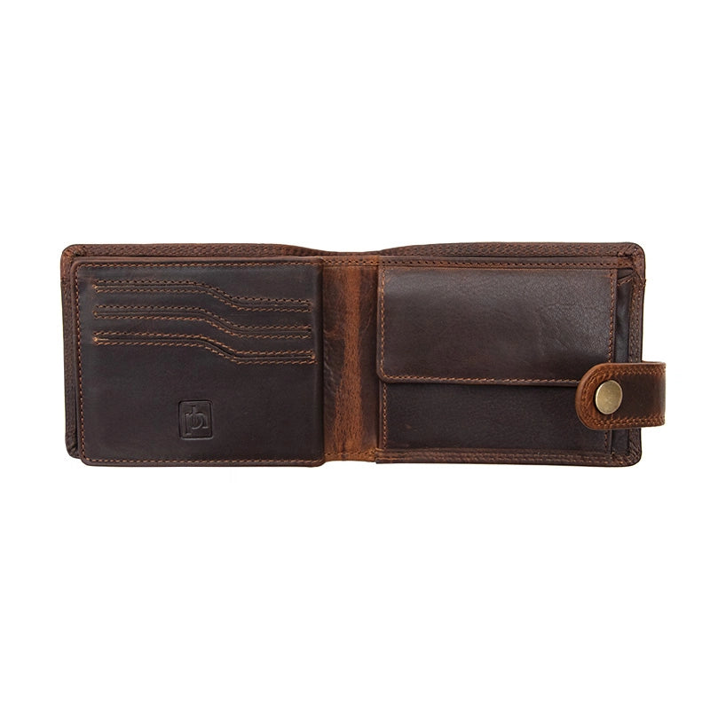 Brown Leather Bifold Wallet
