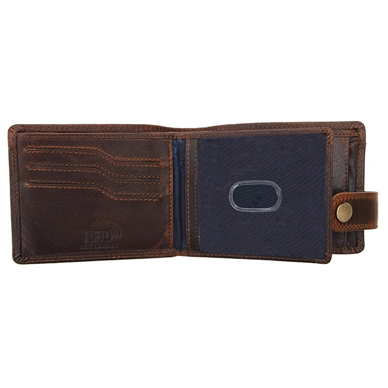 Brown Leather Bifold Wallet