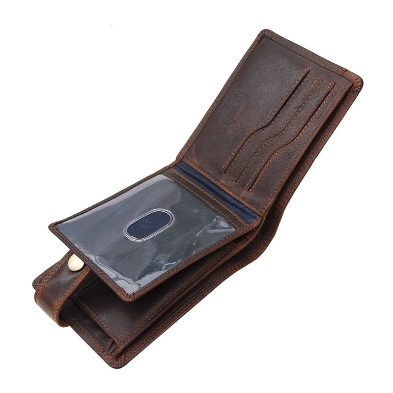 Brown Leather Bifold Wallet