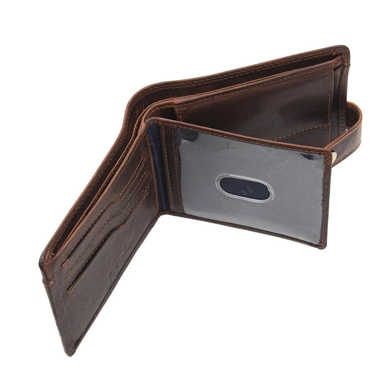 Brown Leather Bifold Wallet