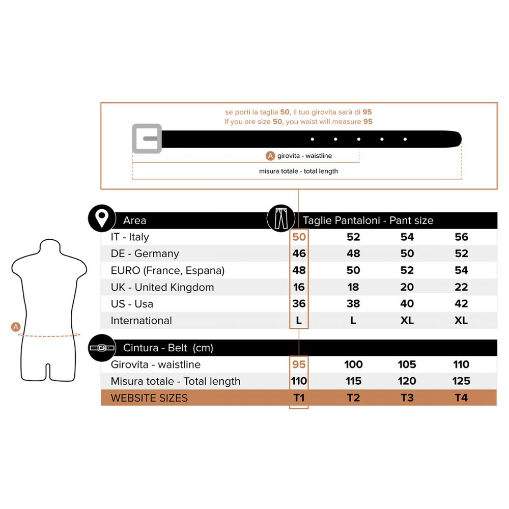 LEATHER BELT - BLACK