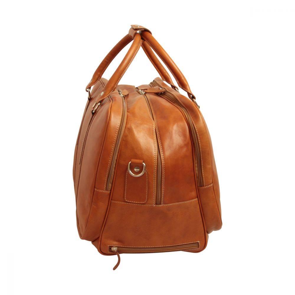 OILED CALFSKIN TRAVEL BAG - COLONIAL Wheeled