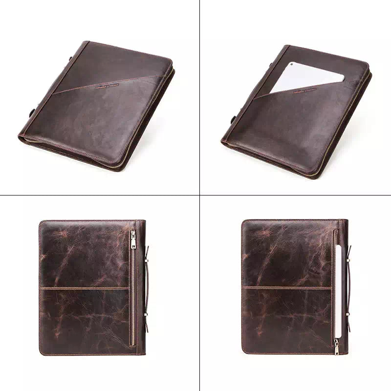 A4 Leather Portfolio Organizer