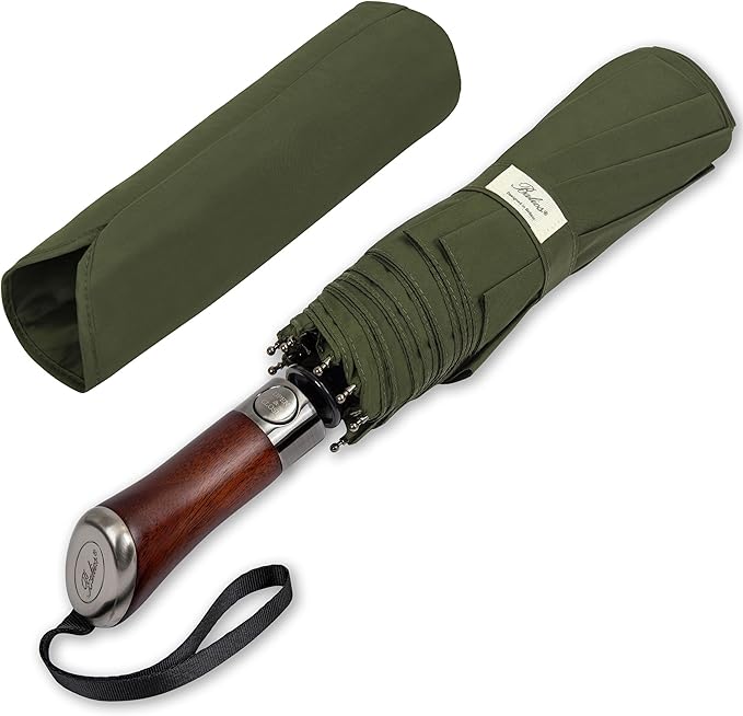 Balios Luxury Gentlemans Folding Travel Umbrella