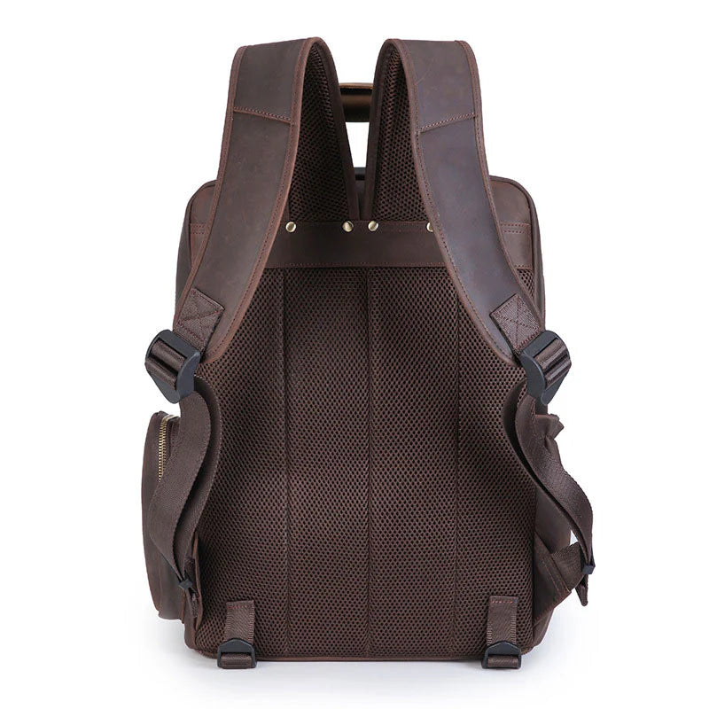 Camera and Lens Leather Backpack