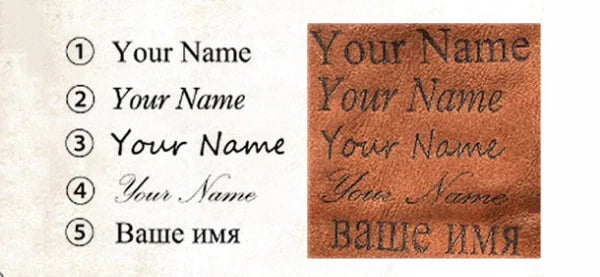 Leather Tech Organizer Pouch - Free Monogram