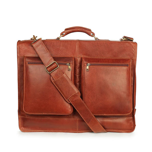 Luxury Leather Suit Carrier