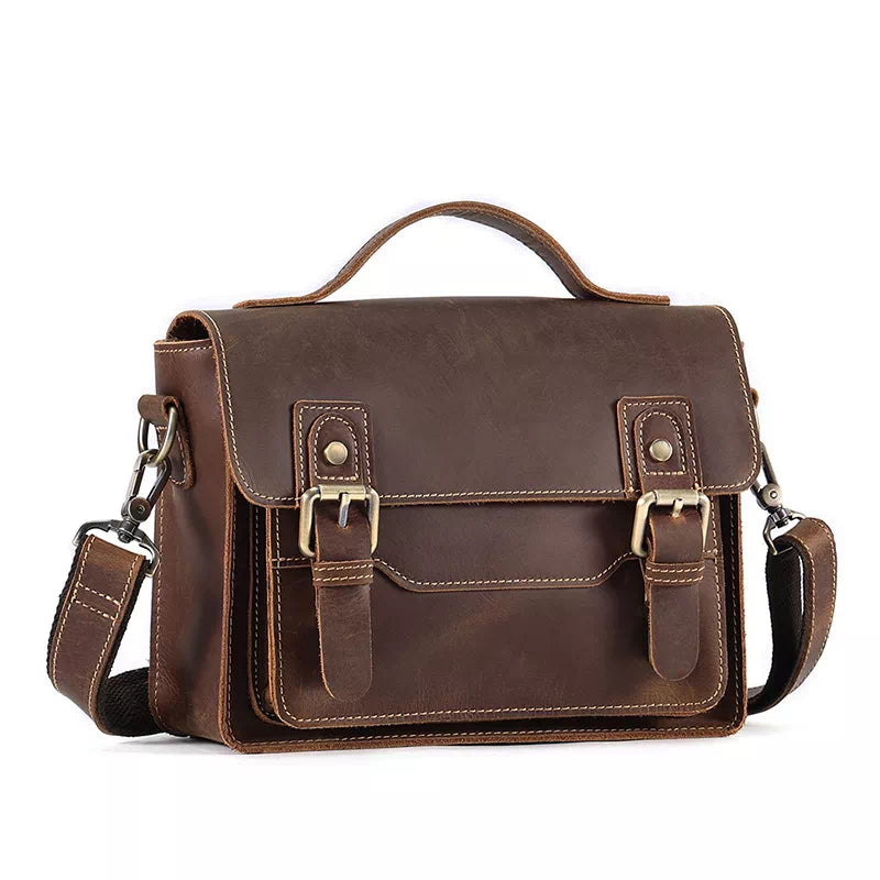 Men's Small Leather Satchel Bag