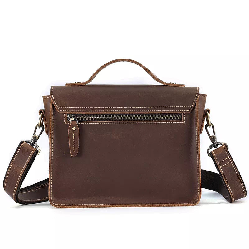 Men's Small Leather Satchel Bag