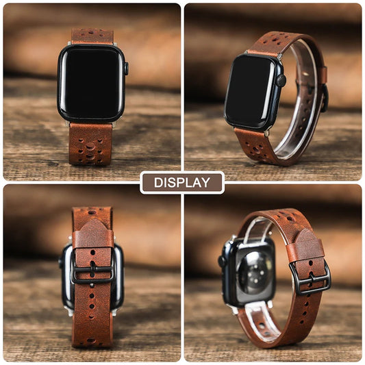 Perfora Leather Apple Watch Strap