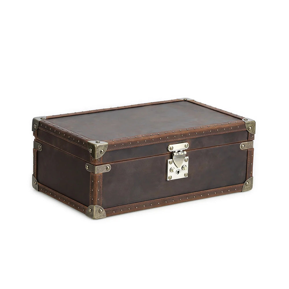 Regent Vintage Leather Watch Trunk – 10 Watch