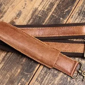 Vintage Style Nubuck Leather Travel Duffle Holdall