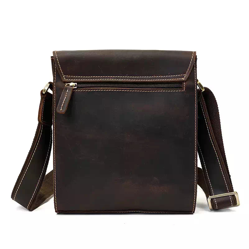 Small Leather Crossbody Satchel Bag