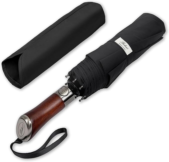 Balios Luxury Gentlemans Folding Travel Umbrella