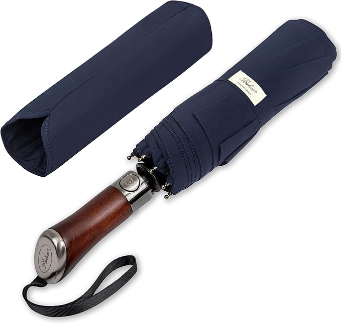 Balios Luxury Gentlemans Folding Travel Umbrella