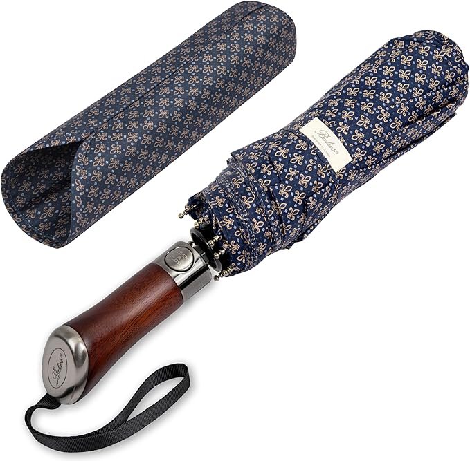 Balios Luxury Gentlemans Folding Travel Umbrella