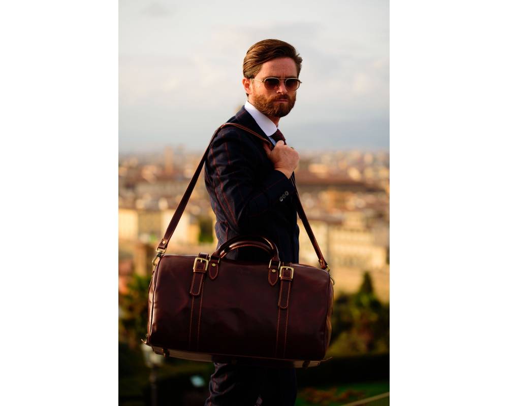 Fortunato Luxury Leather Travel Bag - Opulus Prestige
