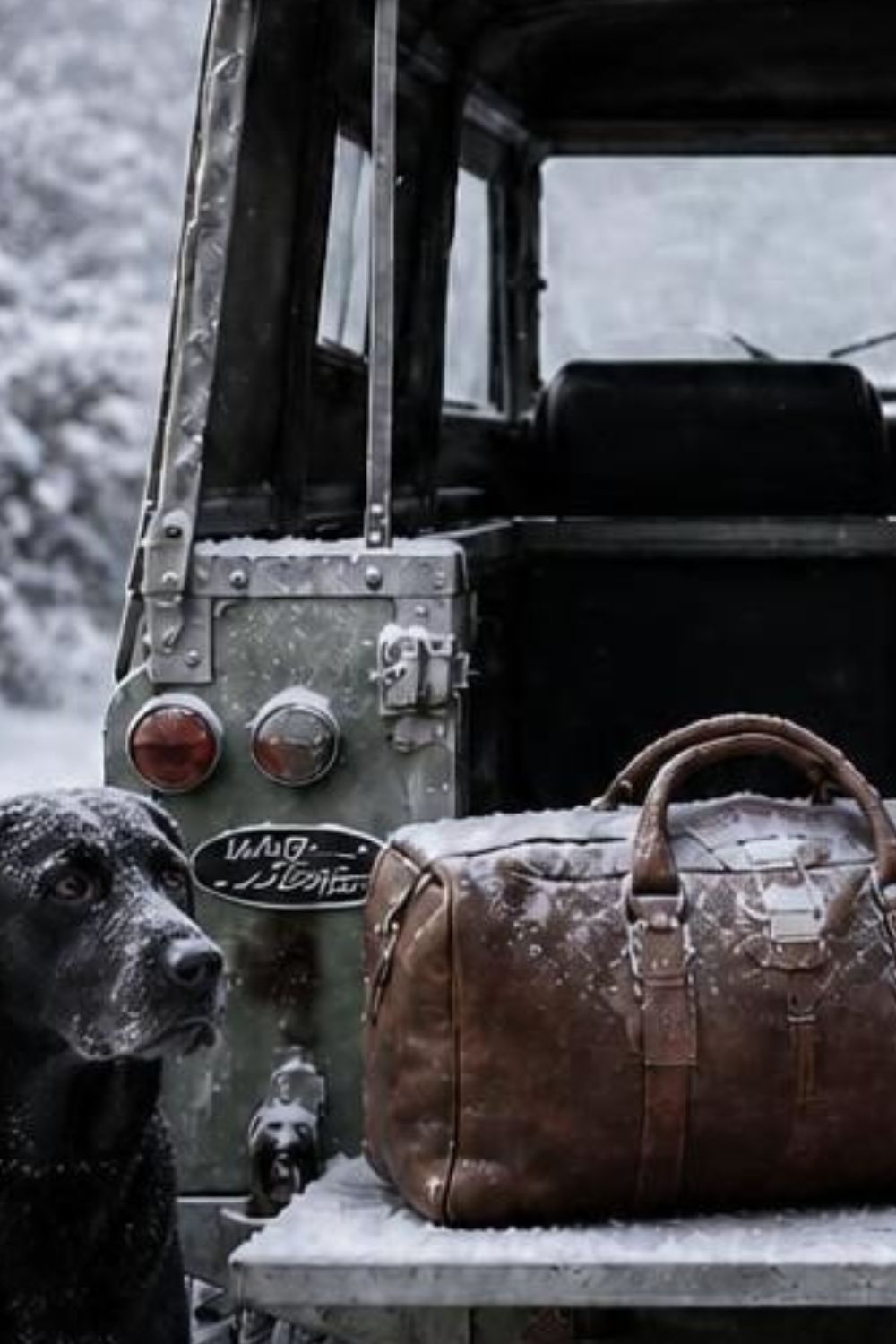 Classic Style Leather Travel Duffle Bag